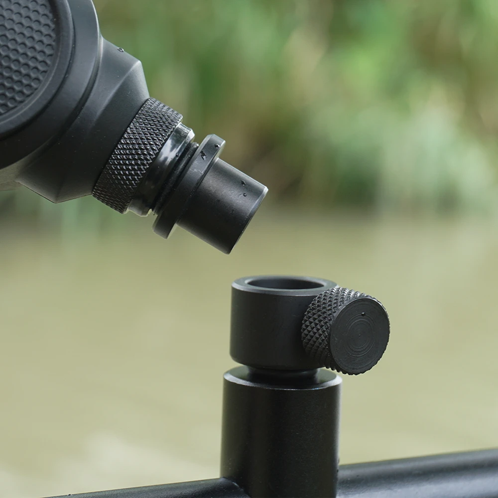 Hirisi 4pcs Carp Fishing Quick Change Connector Aluminium Black For Rod Pod Bank Sticks Buzzer Bars AQ208 Fishing Accessories