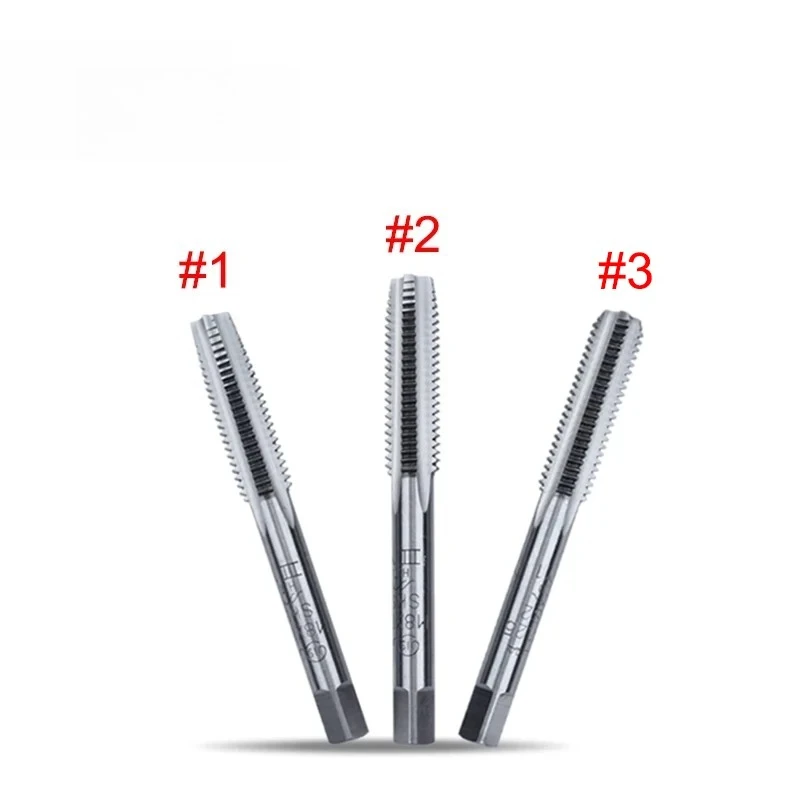 3PCS HSS M2~M30 Straight Fluted Screw Thread Tap Metric Plug Hand Taps Drill Bit Set Power Hand Tools