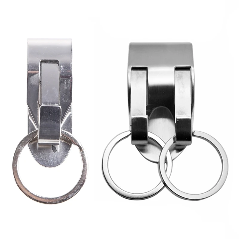 Niche Double Ring/Single Ring Belt for Key Holder Stainless Steel Security for K Drop Shipping