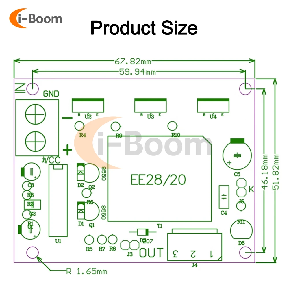 DC 24V do AC 110V 220V 100W moduł Boost inwerter wzmacniacz wzmacniacz moduł transformatora zasilania do domu samochodowego na zewnątrz