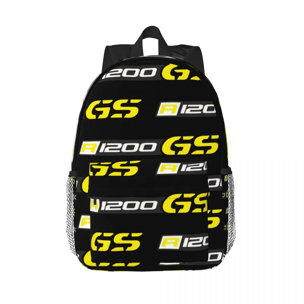 

Yellow R1200 GS Motorcycle Backpack Middle High College School Student Bookbag