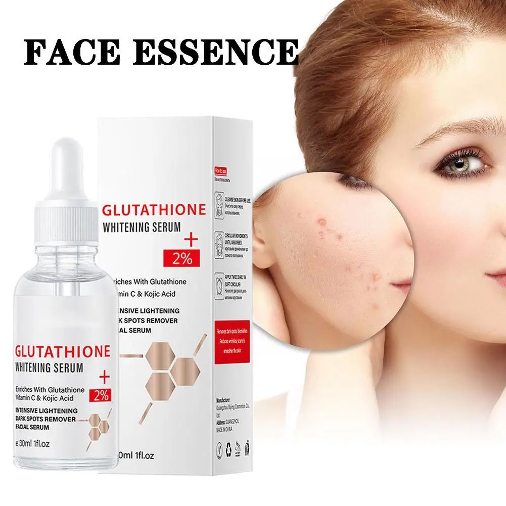 Glutathione Serum Remove Melasma Dark Spot Dilute with Vitamin Whitening Serum Essence Moisturizing C Kojic Face Ac V3I4