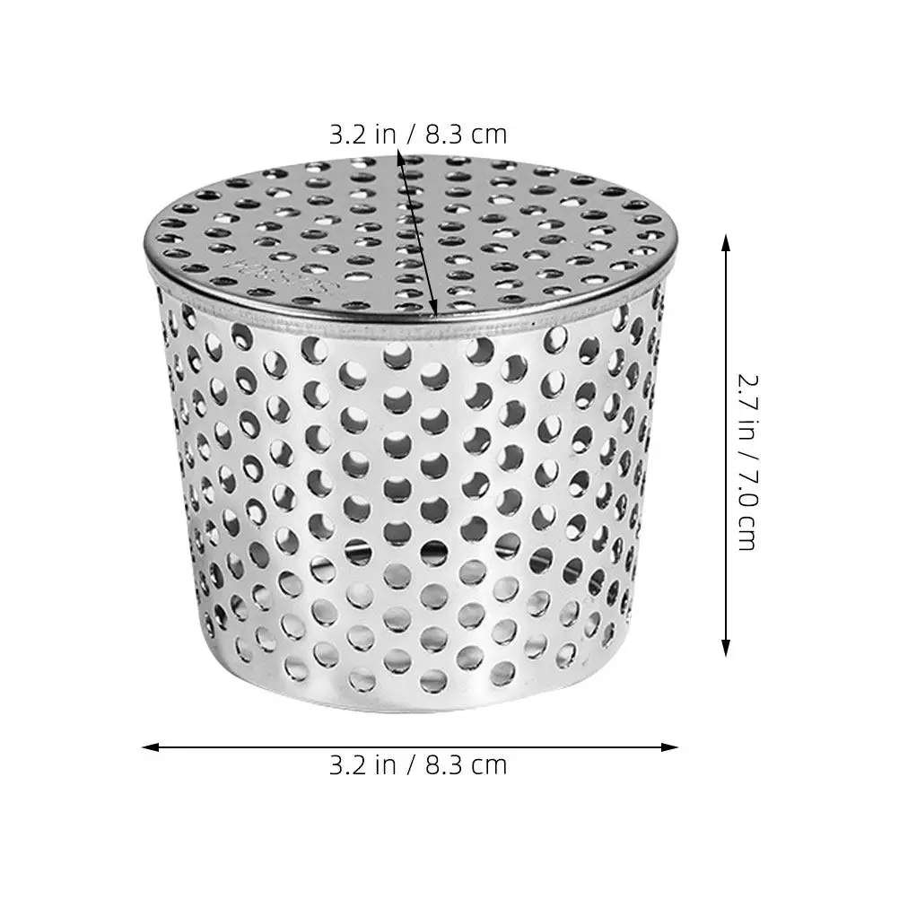 Stainless Steel Gutter Guard Filter Gutter Splash Guard Downspout Strainer for Leaves Roof Anti Block Drain Cover Outdoor