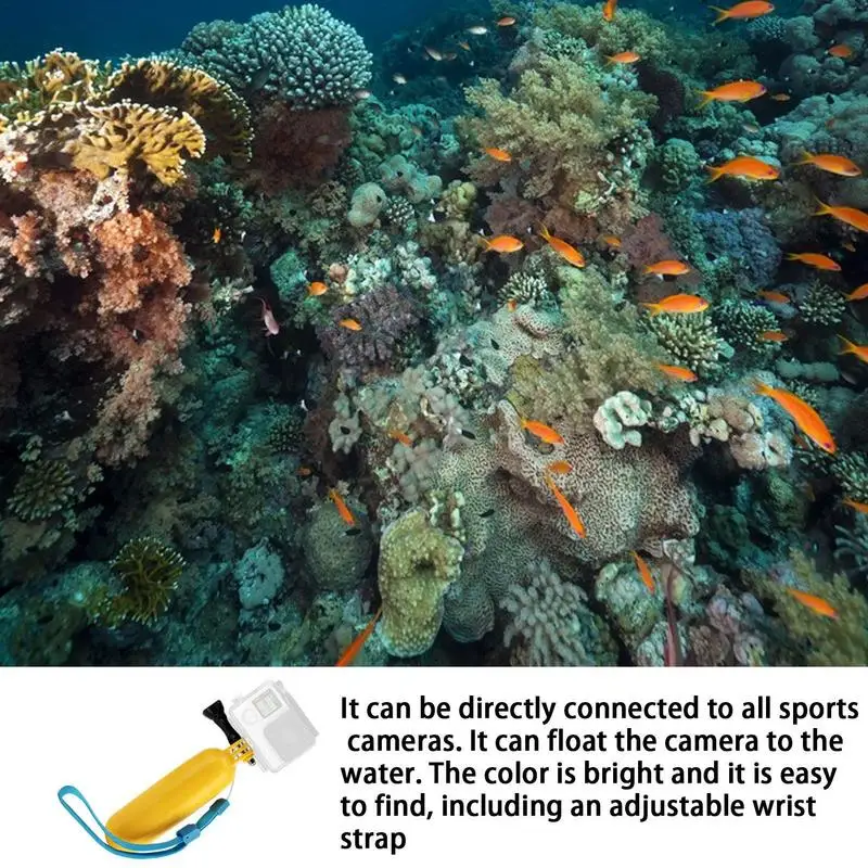 كاميرا مقاومة للماء تعويم الكاميرا العائمة الطفو الذراع مع المعصم حزام في الهواء الطلق الغوص تصفح كاميرا الطفو عصا يده