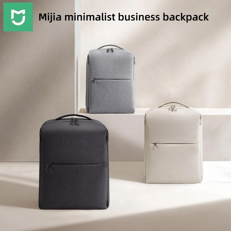 Mijia minimalist business backpack independent computer compartment large capacity living compartment ergonomic shoulder strap