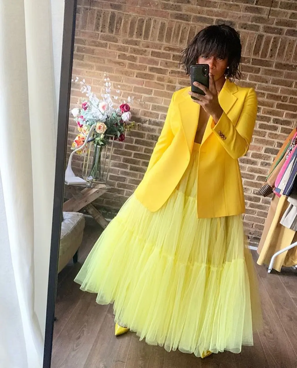 Bright Yellow Puffy Tulle Maxi Skirt Elegant Ball Gown Ruffle Long Prom Party Skirts Extra Lush Tulle Dance Dress Custom Made