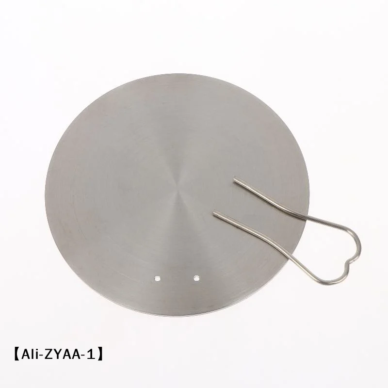 【A】Kitchen Heat Diffuser Plate Anti Scald Handle Stainless Steel Induction Plate Electric Cooker Diffuser Adapter Converter