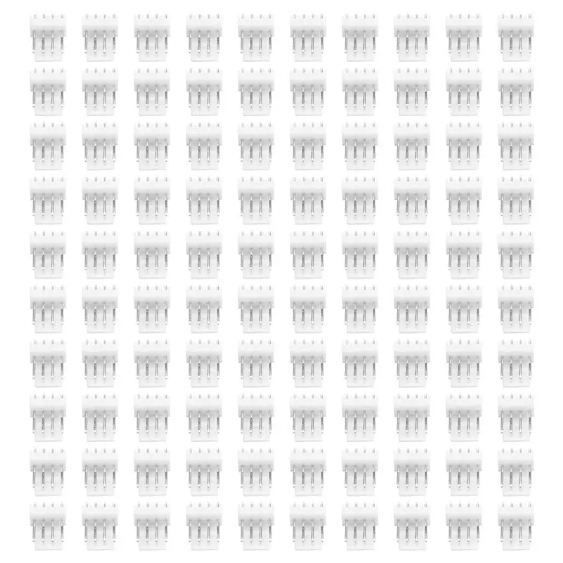 ABWP-100Pcs KF2510 Connector 2.54MM PITCH Male Pin Header 4Pin Fan Connector For ASIC Miner Antminer S9 Z9 Z15 L3+ DR3 T2T A9