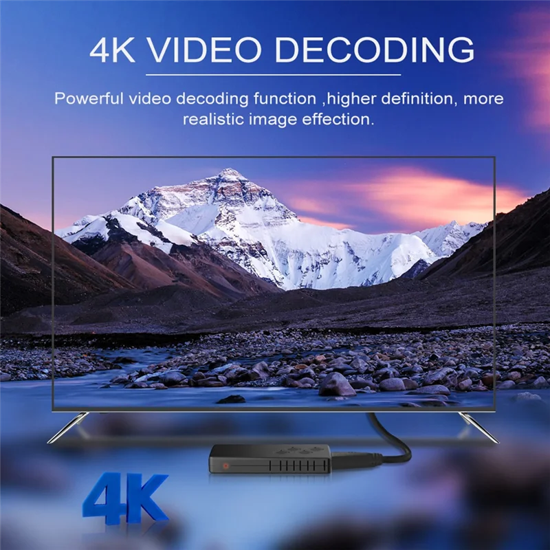 FORW-Smart TV Stick TV Box Android10 ATV H313 Dual 2,4G/5G Wifi soporte 4K Video Mini TV Box reproductor portátil 2G + 16G