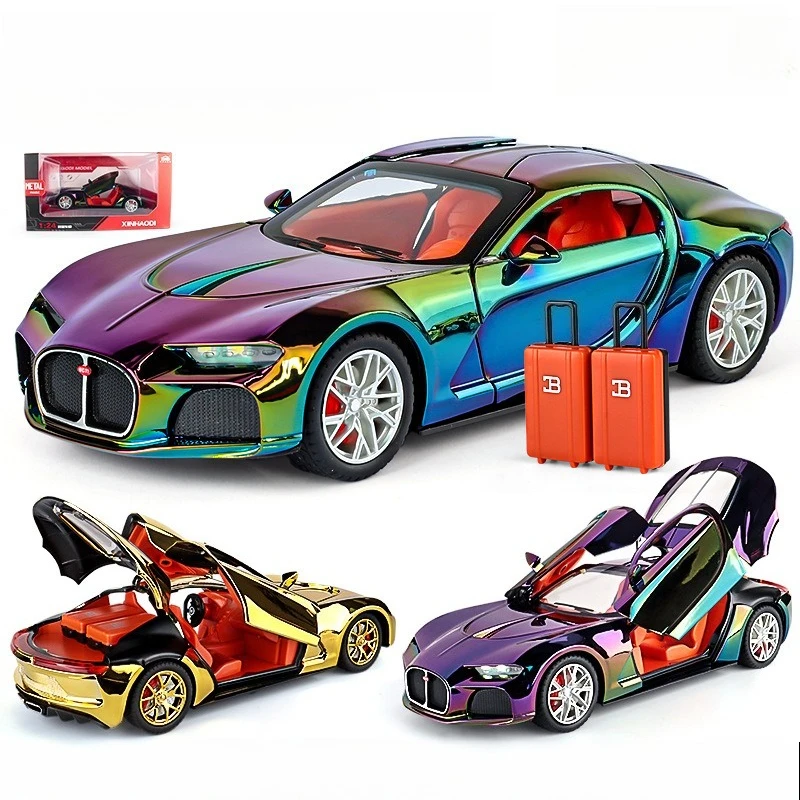 

1:24 Atlantic ATLANTIC Sports Car Alloy Car Electroplated Version Boutique Car Model Ornament Toy Car