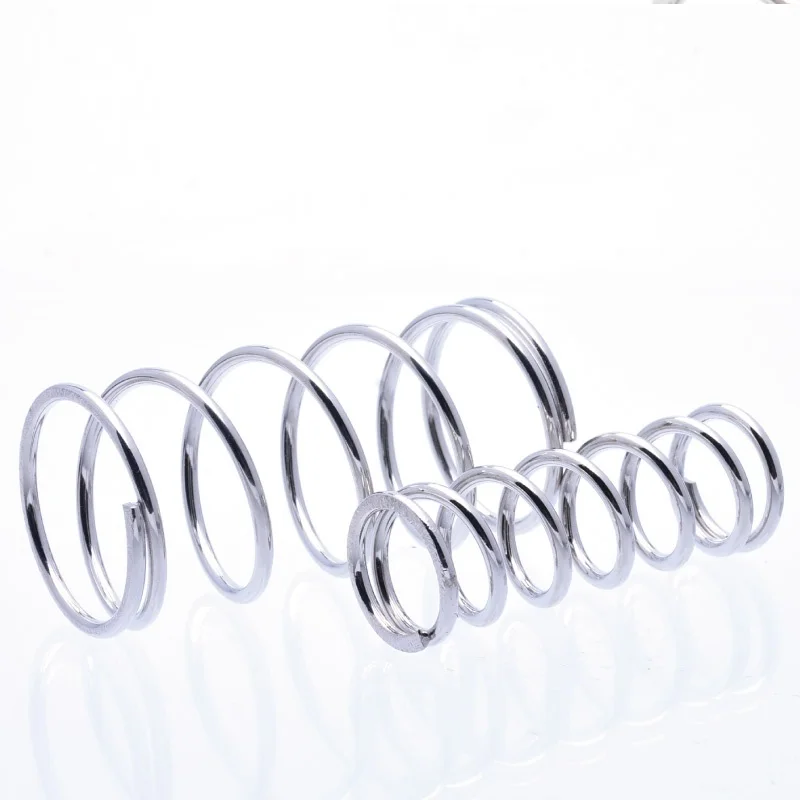 Steel Compression Spring, Nickel Plating, Grinding Head, Wire Dia 2.5mm,Outer Dia 15/16/18/20/22/25/28/30/40mm,Length30/40/50mm