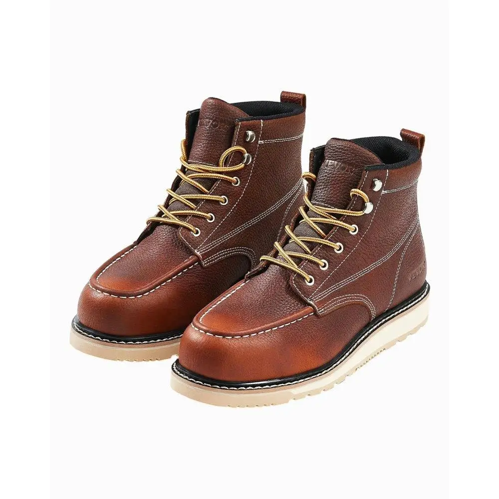 

Steel Toe Work Boots US Size 10.5 Waterproof Moc Toe Slip Resistant for men