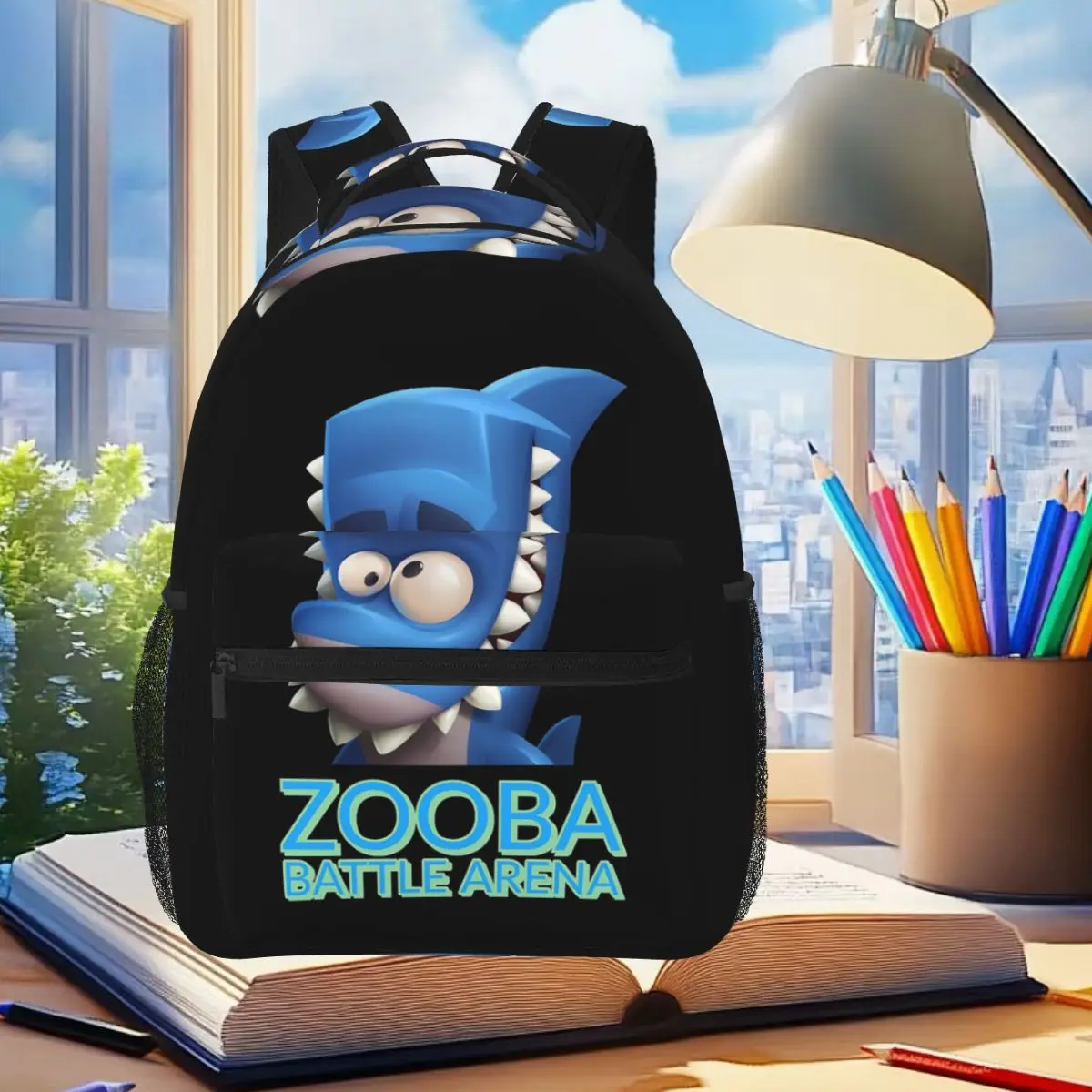 

For Men Women Zooba Battle Arena Cute Graphic Backpack Student Boys Girls BookBag Kids School Bag Computer Shoulder Bags