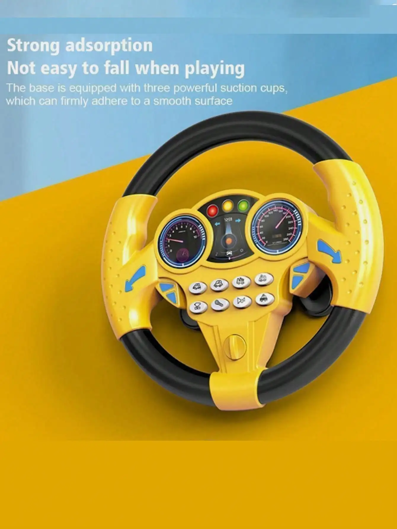 Driving Simulator Controller Portable Driving Simulator Steering Wheel Driver Toys  Puzzle Audible Toys Small Steering Wheel Toy