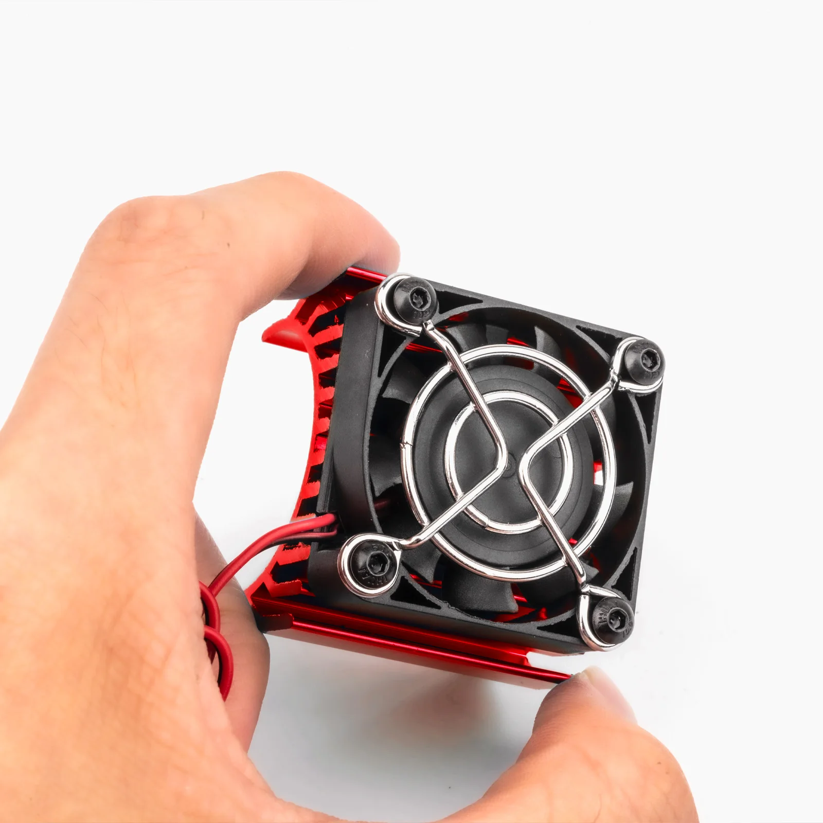RCZIPROY RC Aluminum Motor Heatsink with DC 5V Cooling Fan for 540/550/3650/3660 RC Car Tra HSP SCX10 Upgrade Parts