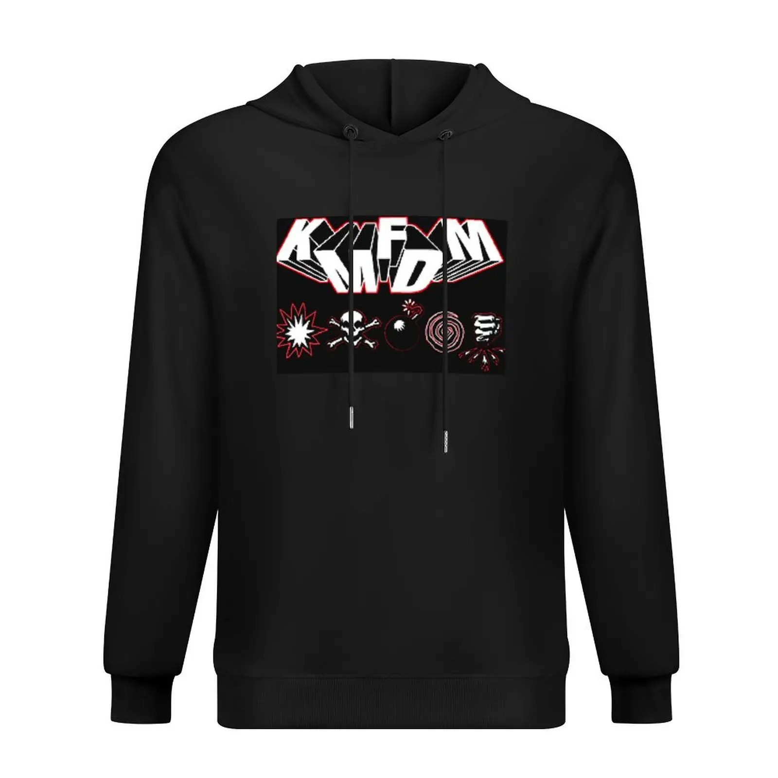 

kmfdm logo Hoodie autumn mens designer clothes hooded shirt aesthetic clothing hoodie