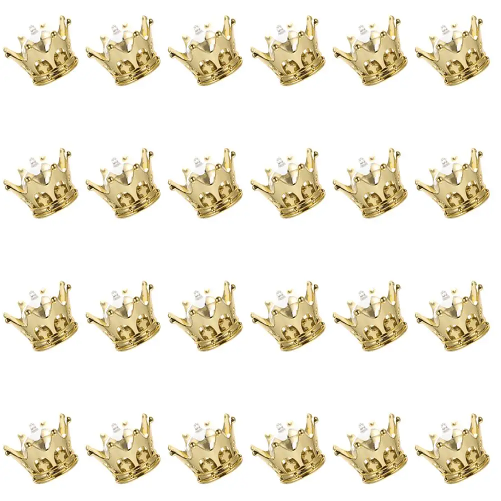 

24 Pcs Candy Boxes Decorative Cases for Wedding Party Sweets Container Biscuit Holders Golden Creative Crown Design Gifts
