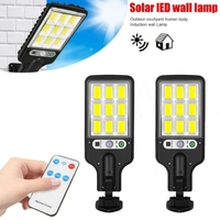 Powerful Solar Lights 108COB Outdoor Courtyard Wall Lamp Human Body Induction For Garden Terrace Garage Door Street Lighting