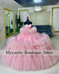 New Arrivals Pink Ball Gown Quinceanera Dresses 2024 Sweetheart Ruffles Sweet 15 Dress Tulle Vestidos De 15 Años