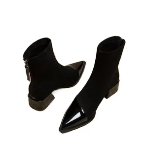 Ladies Shoes 2024 High Quality Modern Female Boots Concipais Women's Ankle Boots Stitch 10 Main Sales Heel Needle - №4