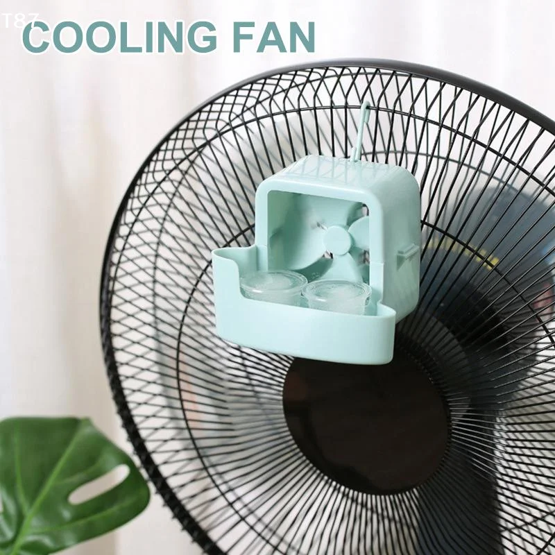 Summer Heat Relief Small Fan Humidifier Cooler, Household Floor Fan with Water Cooling, Dorm Desktop Mini Air Conditioner Fan
