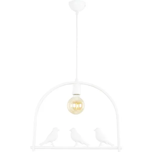 BIRDY SINGLE BIRD WHITE DESIGN AVİZE