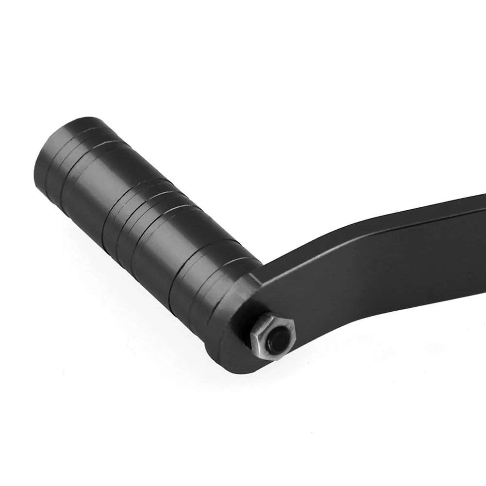 Engrenagem de motocicleta de duas cabeças modificada, alumínio universal, pedal de apoio para os pés, shifter para retrofit de motocicleta