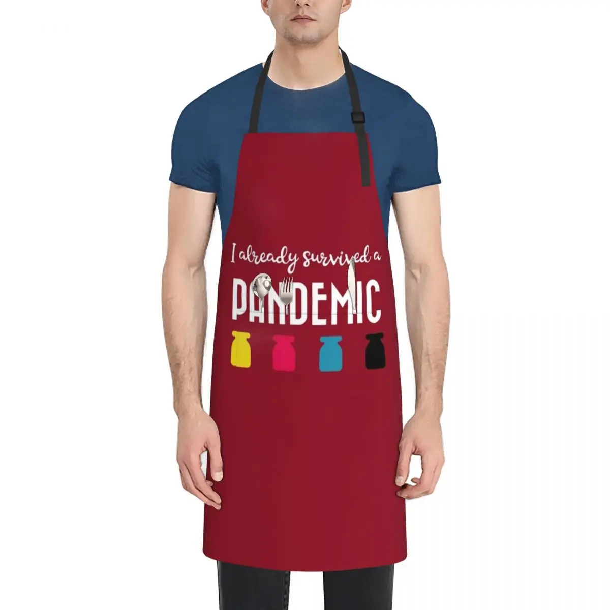 

I already survived a pandemic Apron chef costume Goods For Home And Kitchen Kitchen Man Nursing Apron