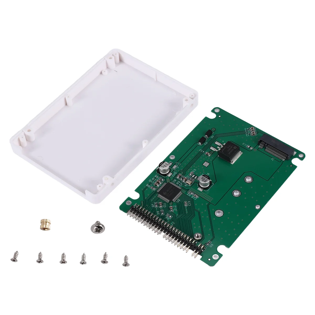 MQXGF M.2 NGFF B+M Key SATA SSD auf 44-polige 2,5-IDE-Konverter-Adapterkarte mit Gehäuse