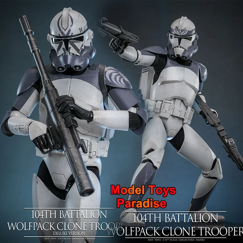 

HOTTOYS HT TMS142 TMS143 1/6 Collectible Toys 104TH Battalion Star War The Clone Wars Men Soldier 12'' Action Figure Model Gifts