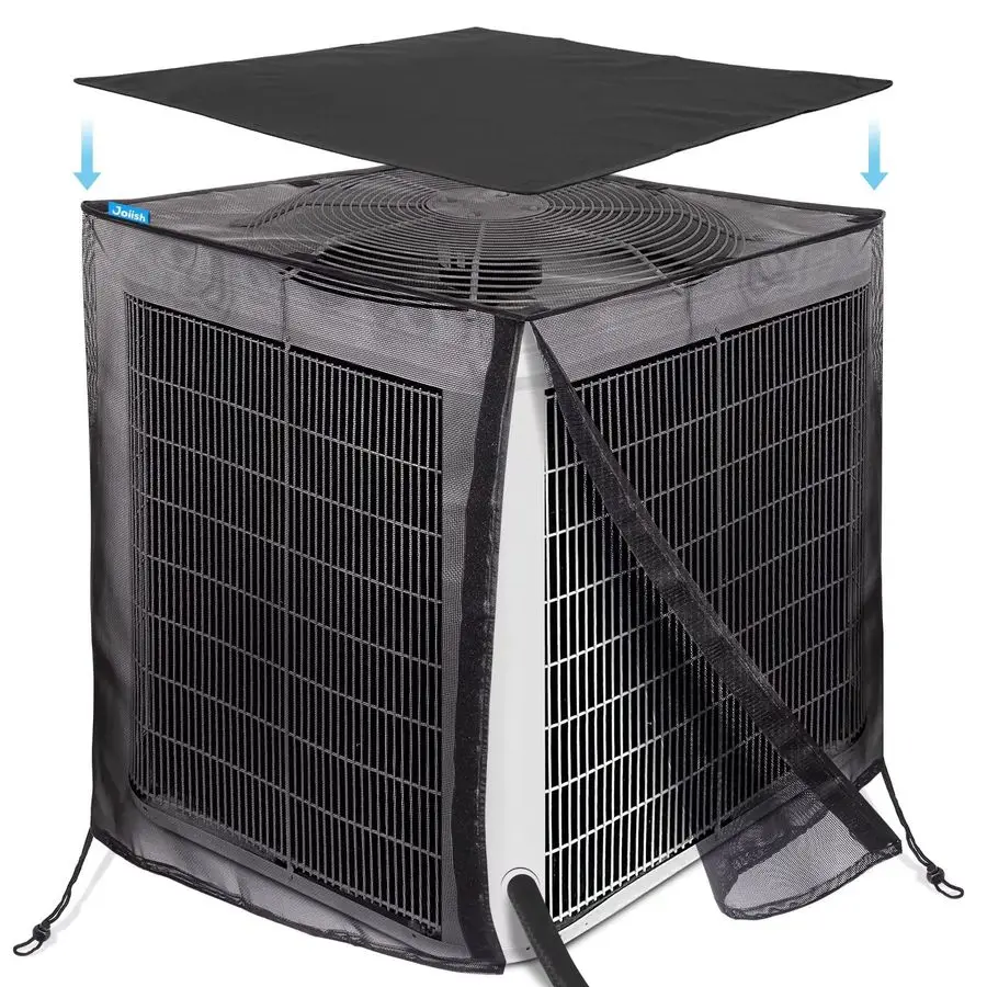 

Air Conditioner Covers for Outside, Full Mesh With Detachable Waterproof Top, Breathable amp All Seasons, 28 x 28 x 32 Inch Cent