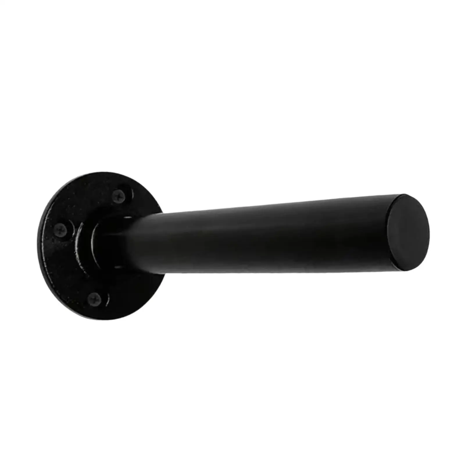 Wall Mount Barbell Holder Black Metal Weight Plate Storage Rack for Exercise Room Home Gym Organization