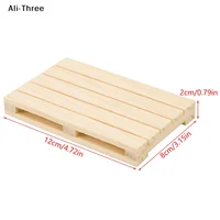 1Pcs New Mini Wooden Pallet Beverage Coasters Insulation Pad Cup Coaster Pot Mat