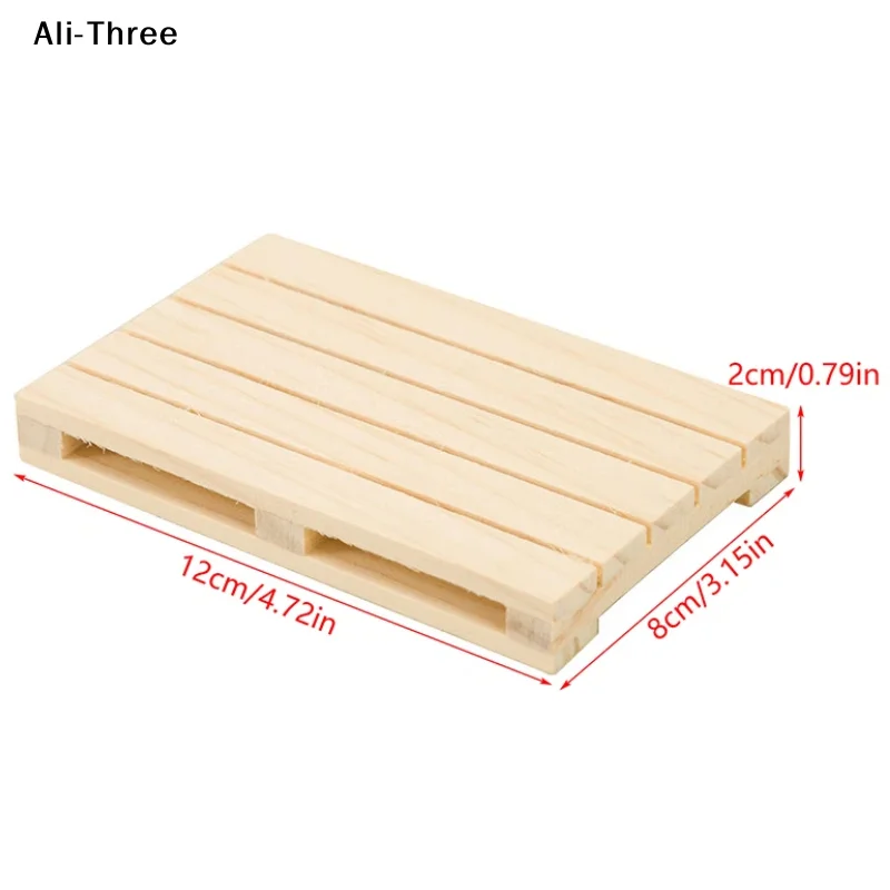 1Pcs New Mini Wooden Pallet Beverage Coasters Insulation Pad Cup Coaster Pot Mat