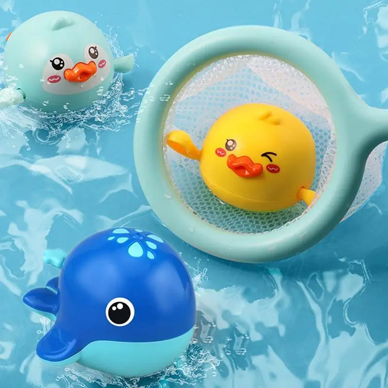 Kids Water Toys Water Bath Toy Sea Animal Swimming Toys Interesting Colorful Fishing Play Set For Easter Children's Day