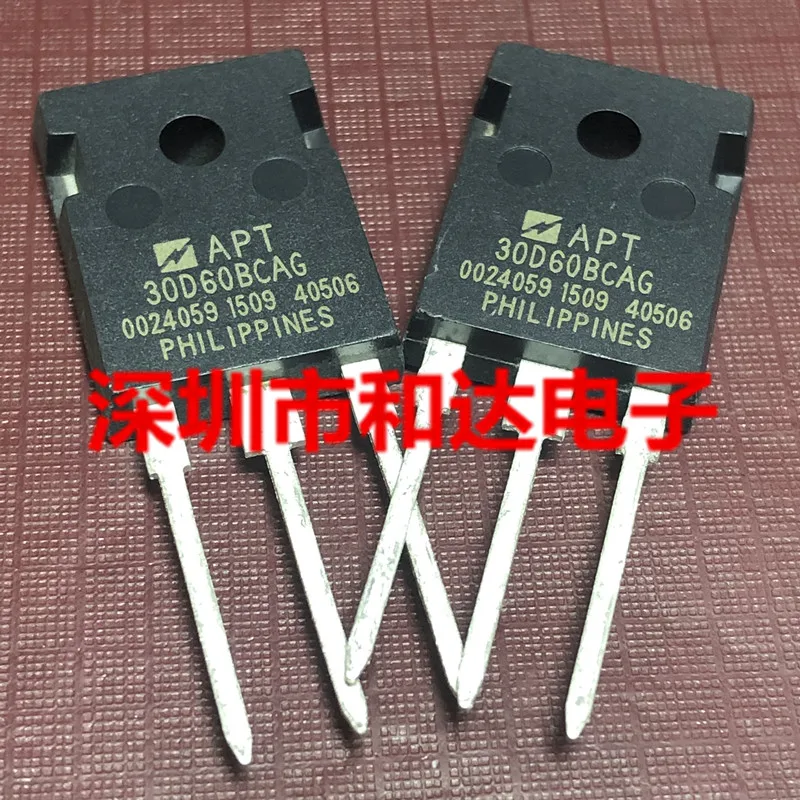 10PCS/Lot APT30D60BCAG  TO-247 600V 27A    100% Imported Original New And In Stock Fast Ship