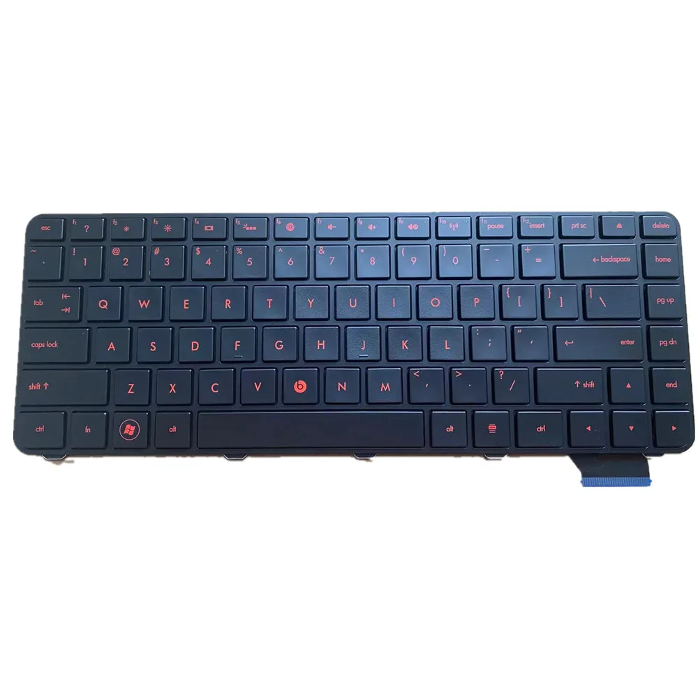 New for Laptop HP Envy 14-1000 14-1210nr 14-2130nr 14-1160se US Keyboard with Red Backlit 619403