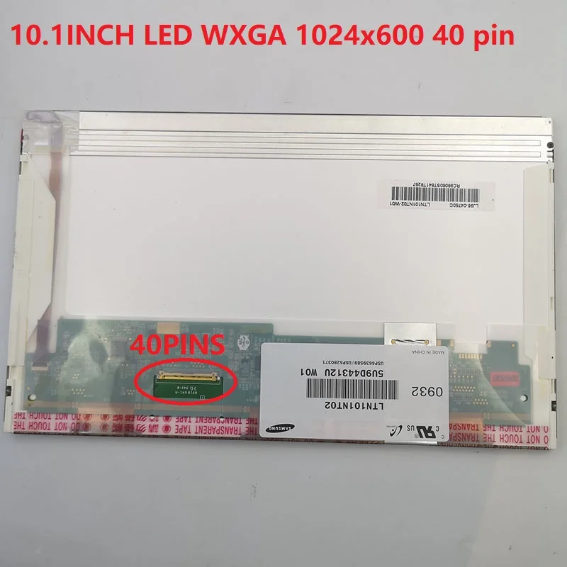 Imagem -03 - Led Lcd Portátil de Tela para Samsung N148 N145 N220 Nf110 N150 Ltn101nt06 Lp101wsa N101l6-l01 Ltn101nt02 10.1 40pin 1024x600 hd