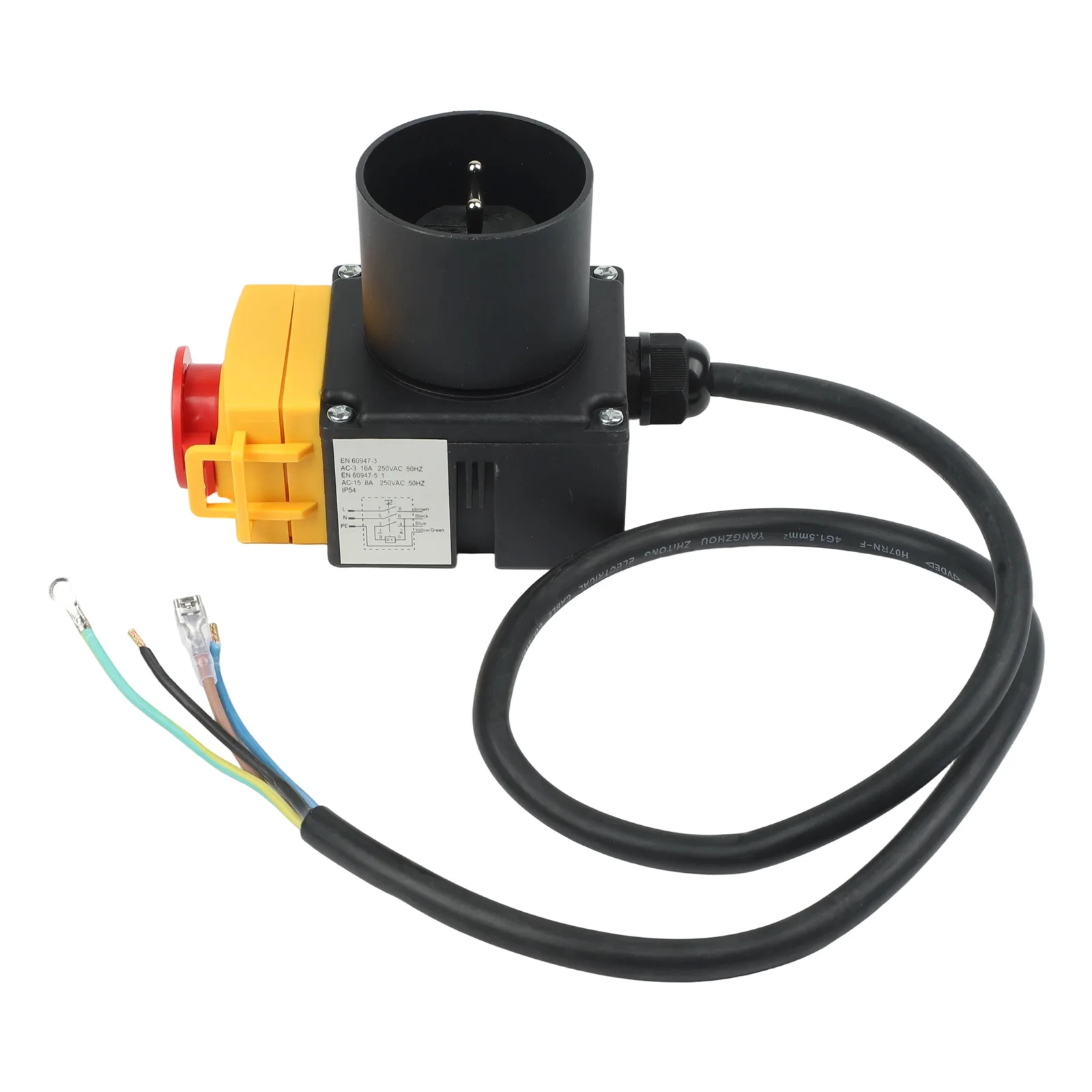 1PC KOA7 Electromagnetic Motor Protection Switch 250V 12A Emergency-Stop And 16A Socket Electromagnetic Switch Electrical Tool