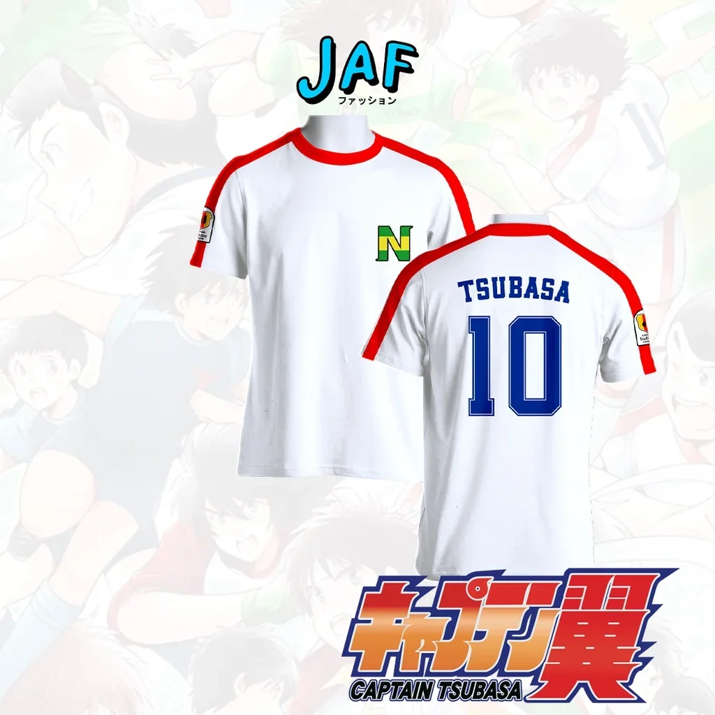 Gorąca sprzedaż w lecie Anime Ball Captain Tsubasa Nankatsu Red Cosplay Tsubasa Misaki Dorosłe i dzieci