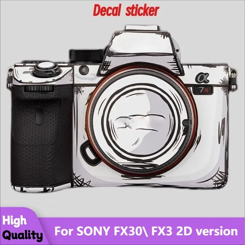 

For SONY FX30 \ FX3 2D version Camera Body Sticker Protective Skin Decal Vinyl Wrap Film Anti-Scratch Protector Coat
