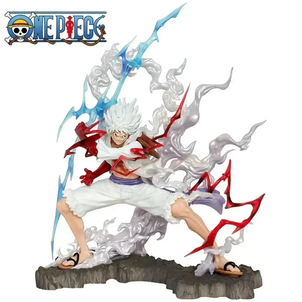 One Piece Nica Luffy Figure Tightly Grasps The Lightning Fifth Gear Action Figurine Model Doll Model Anime Pvc Statue Toys Gift