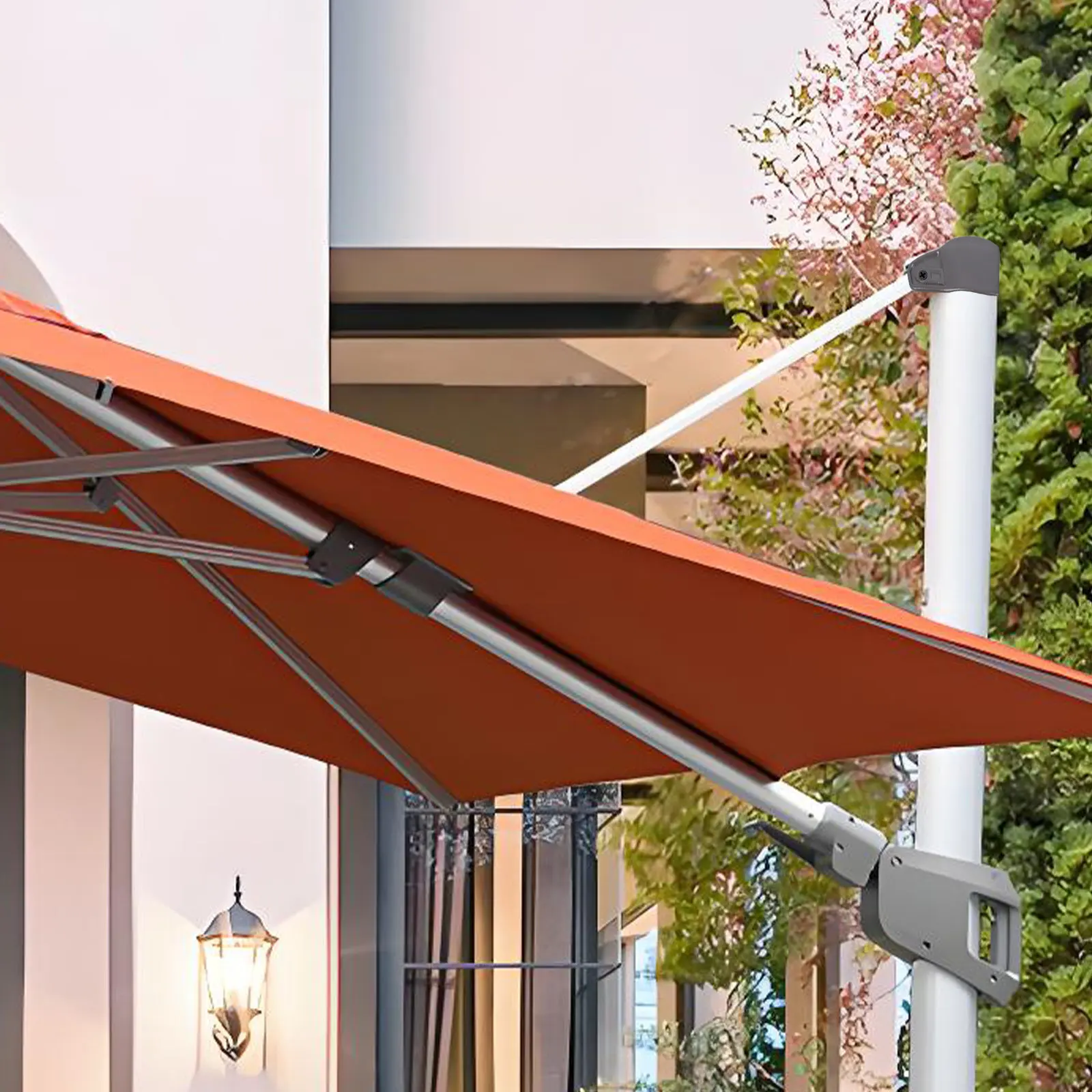 Patio Umbrella Replacement Part Parasol System Smooth Adjustment Outdoor Beach Umbrella Pole Top Sleeve Accessory