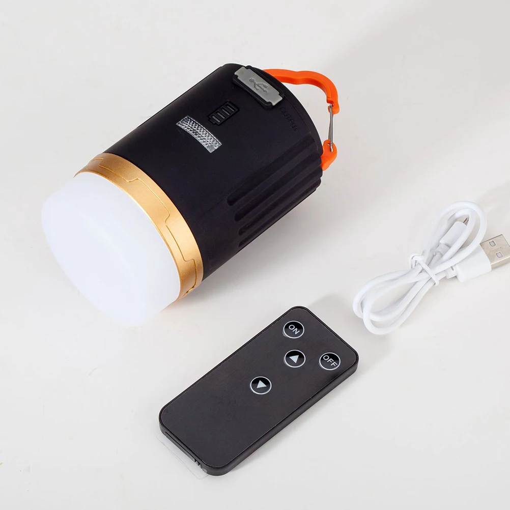 1Set Lampu Camping LED Multifungsi Tahan Air Dapat Diisi Ulang dengan Penutup Lampu Buram dan Remote Control untuk Aktivitas Luar Ruangan dan