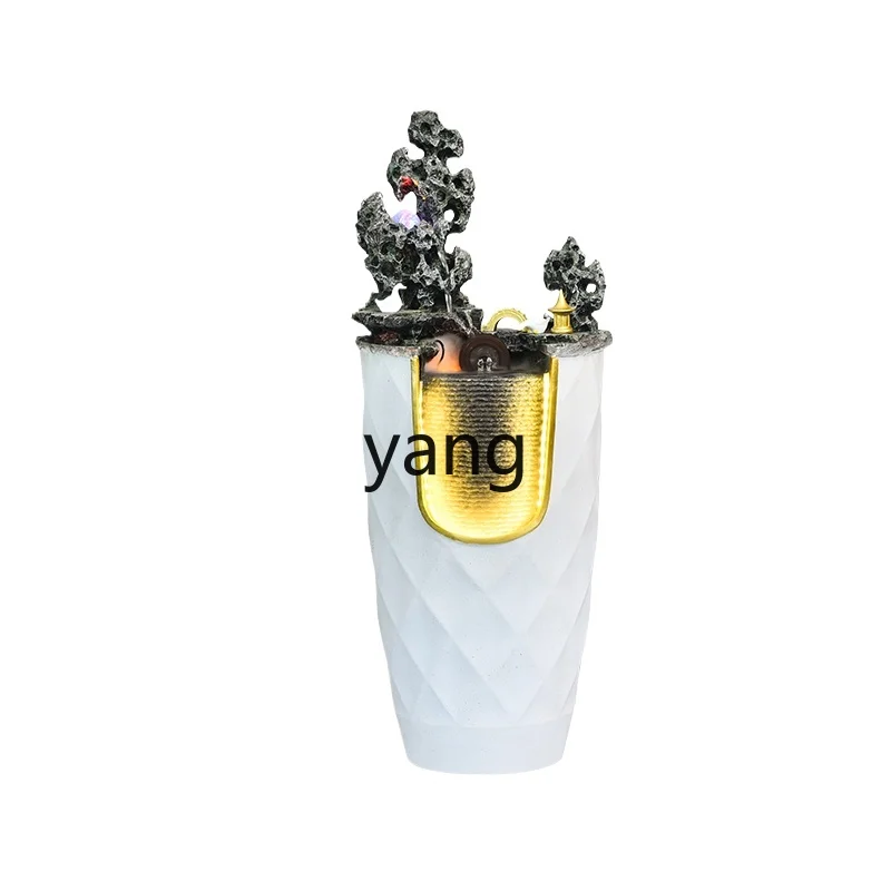

yjq lucky feng shui wheel circulating water fountain office ornament water feature decoration