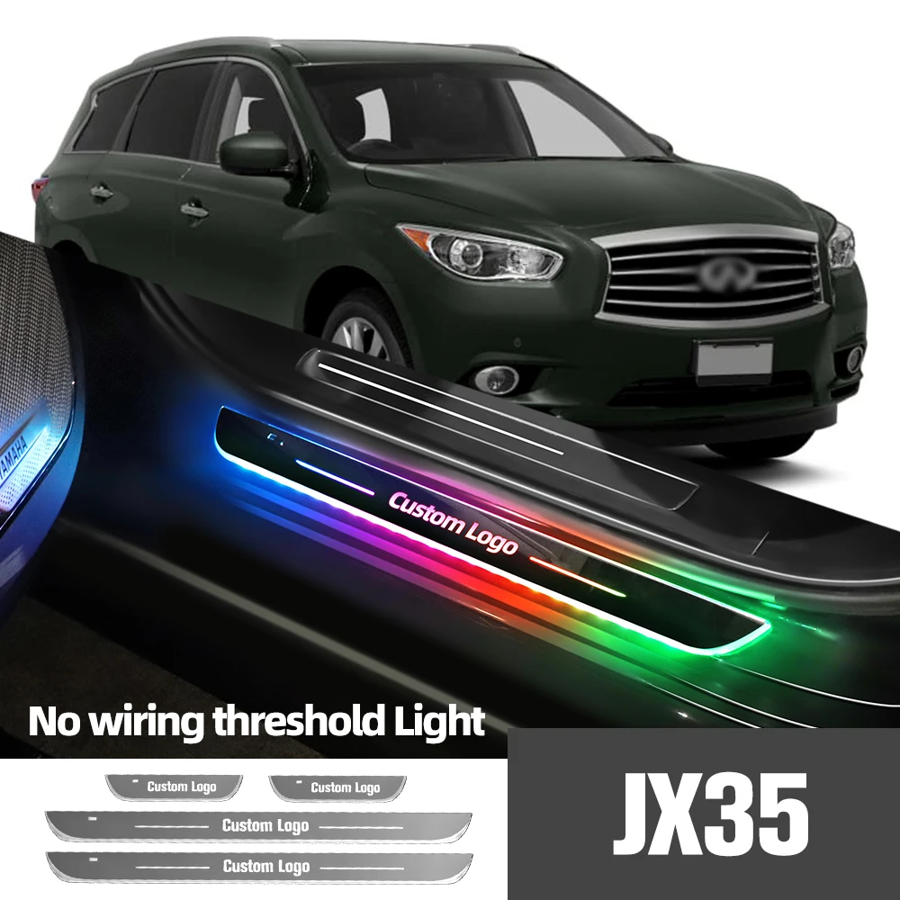 

Для Infiniti JX35 2012-2014 2013 Автомобильная фотосессия с индивидуальным логотипом подсветка порога двери Welcome аксессуар