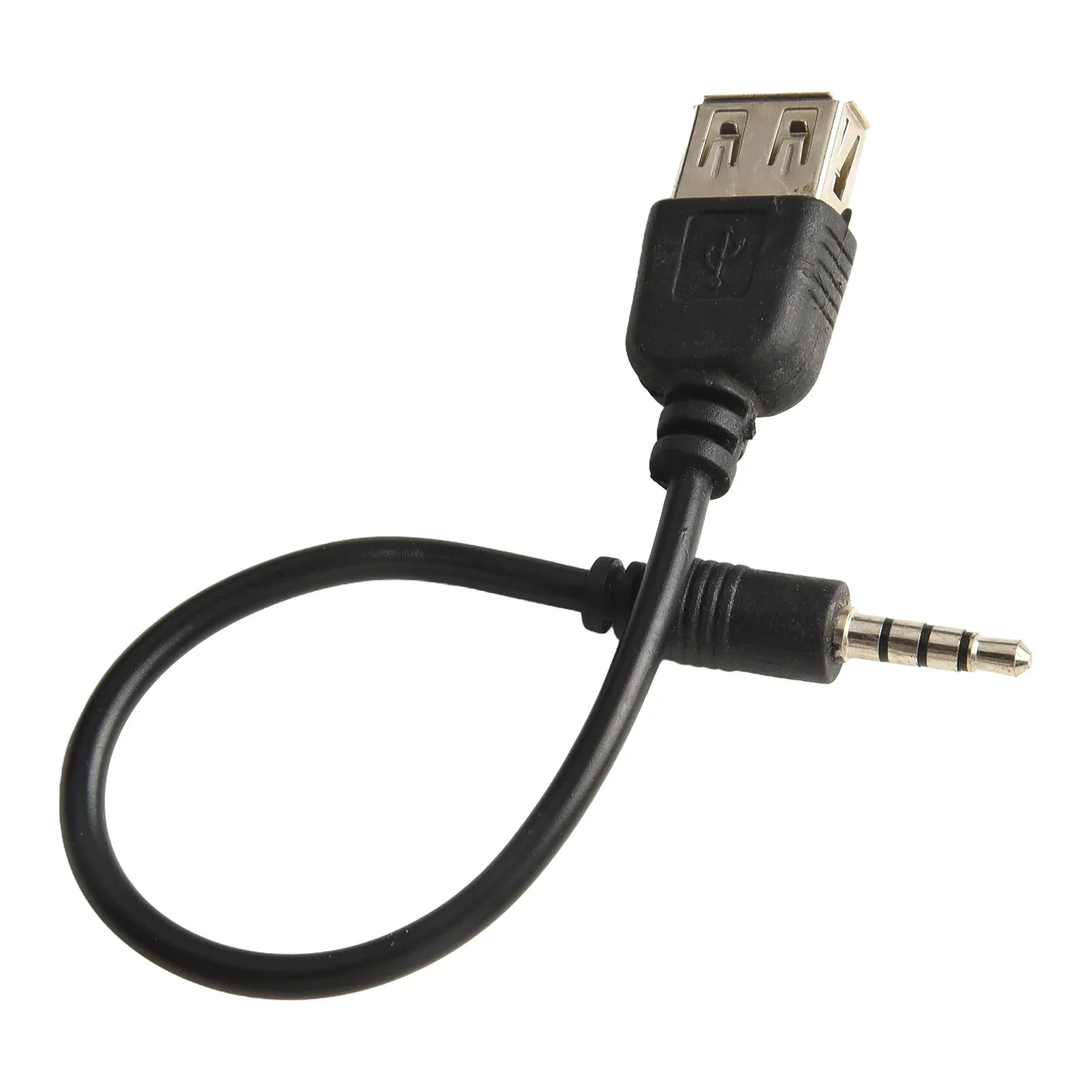 Convenient and Practical USB 2 0 Type A Female to 3 5mm Male Audio AUX Converter Cable Easy to Use ABS Material