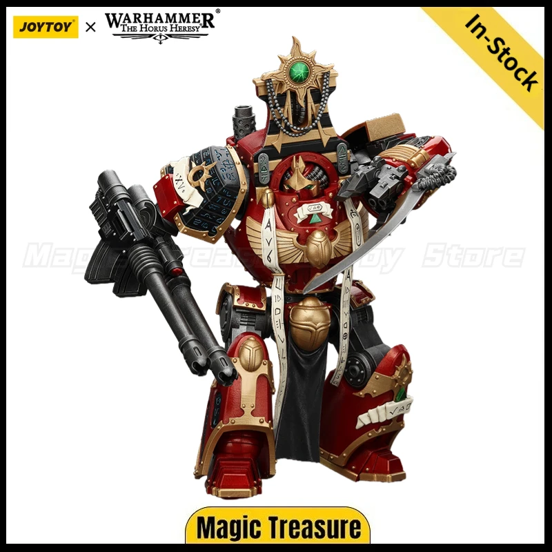 

JOYTOY 1/18Action Figure Warhammer 40K Thousand Sons Contemptor-Osiron Dreadnought with Gravis Force Blade and Gravis Autocannon
