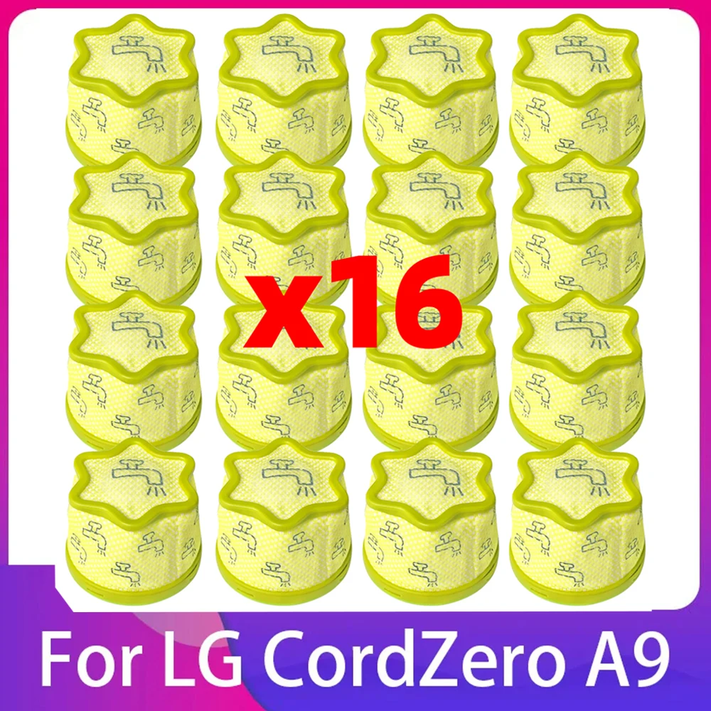 Compatible for LG CordZero A9 A958VA A958SA A958IA A938SA A9K Master / Extra A907GMS A905RM A906SM Vacuum Cleane Pre Filter