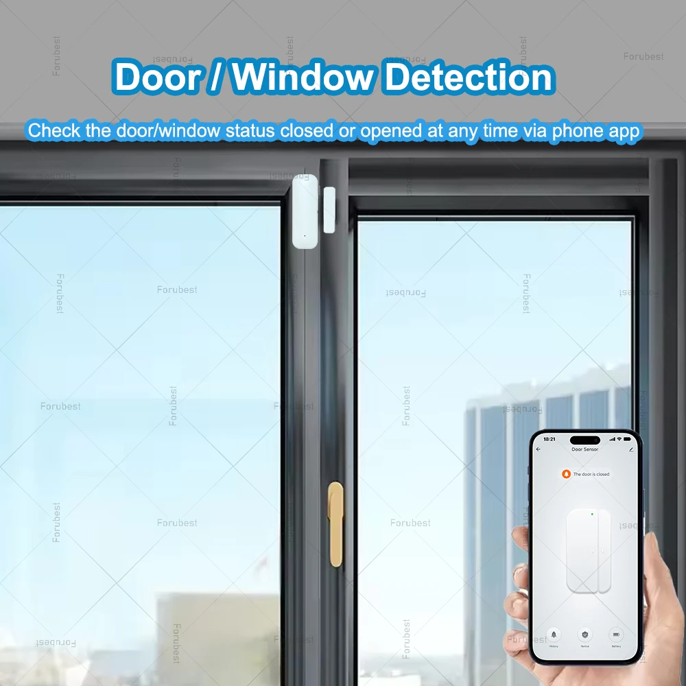Tuya Zigbee Tür Fenster Sensor Drahtlose Kontaktieren Sensor Offen Geschlossen Detektor Smart Home Sicherheit Gerät Funktioniert Mit Smart Leben Z2M